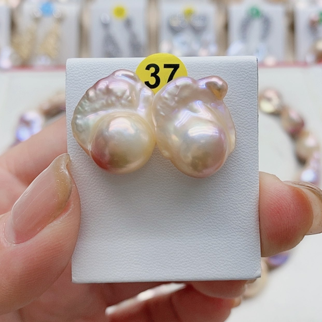 【闪购商品】淡水珍珠耳饰银S925镶嵌