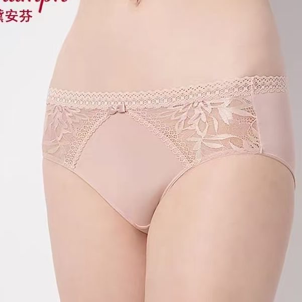 黛安芬蕾丝边性感中腰内裤87-2291