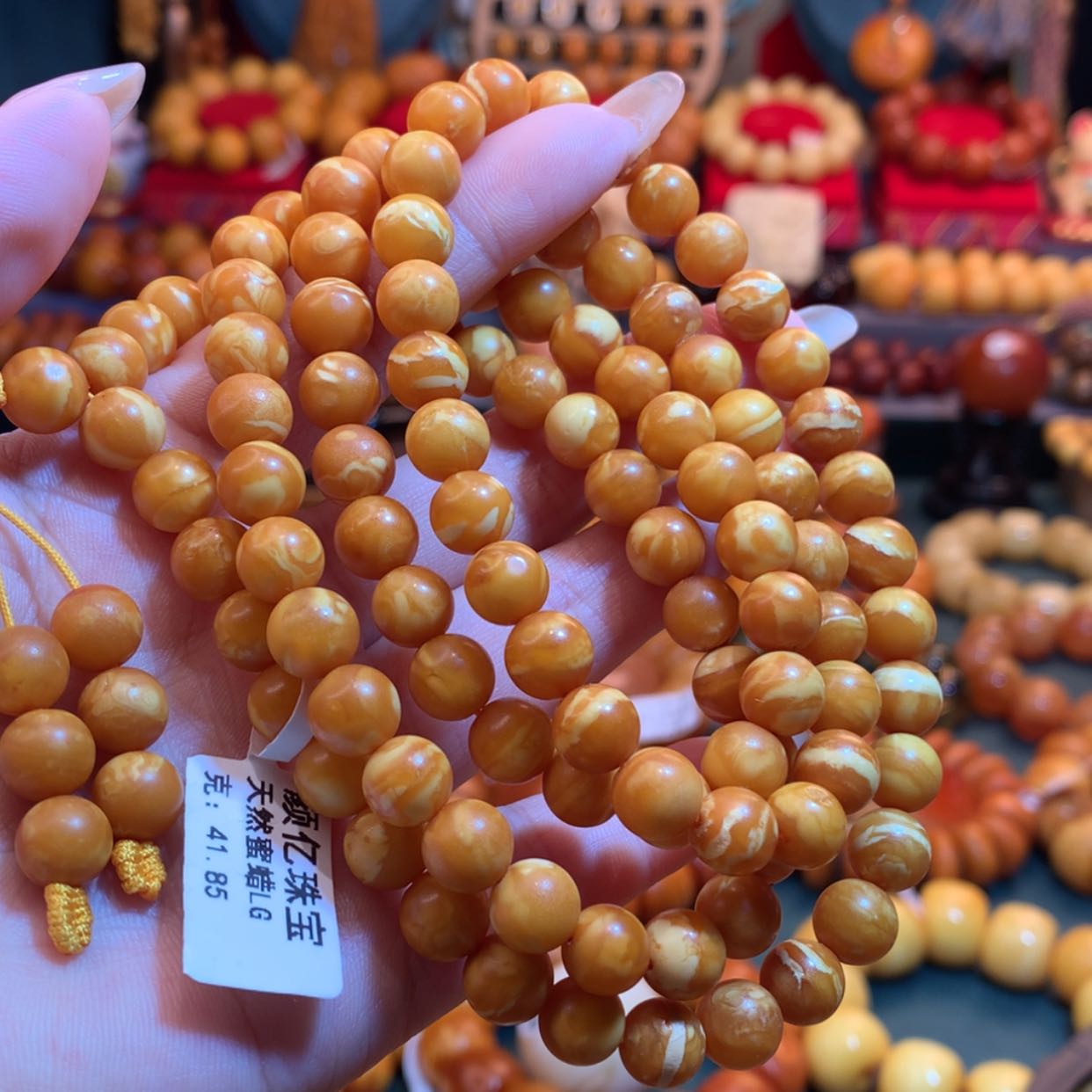 【闪购商品】蜜蜡手链未镶嵌蜜蜡手链