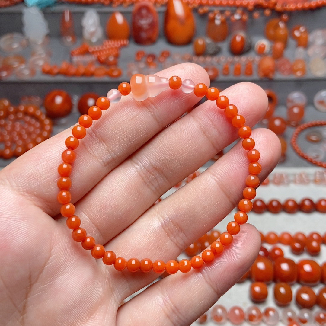 南红玛瑙手串4mm