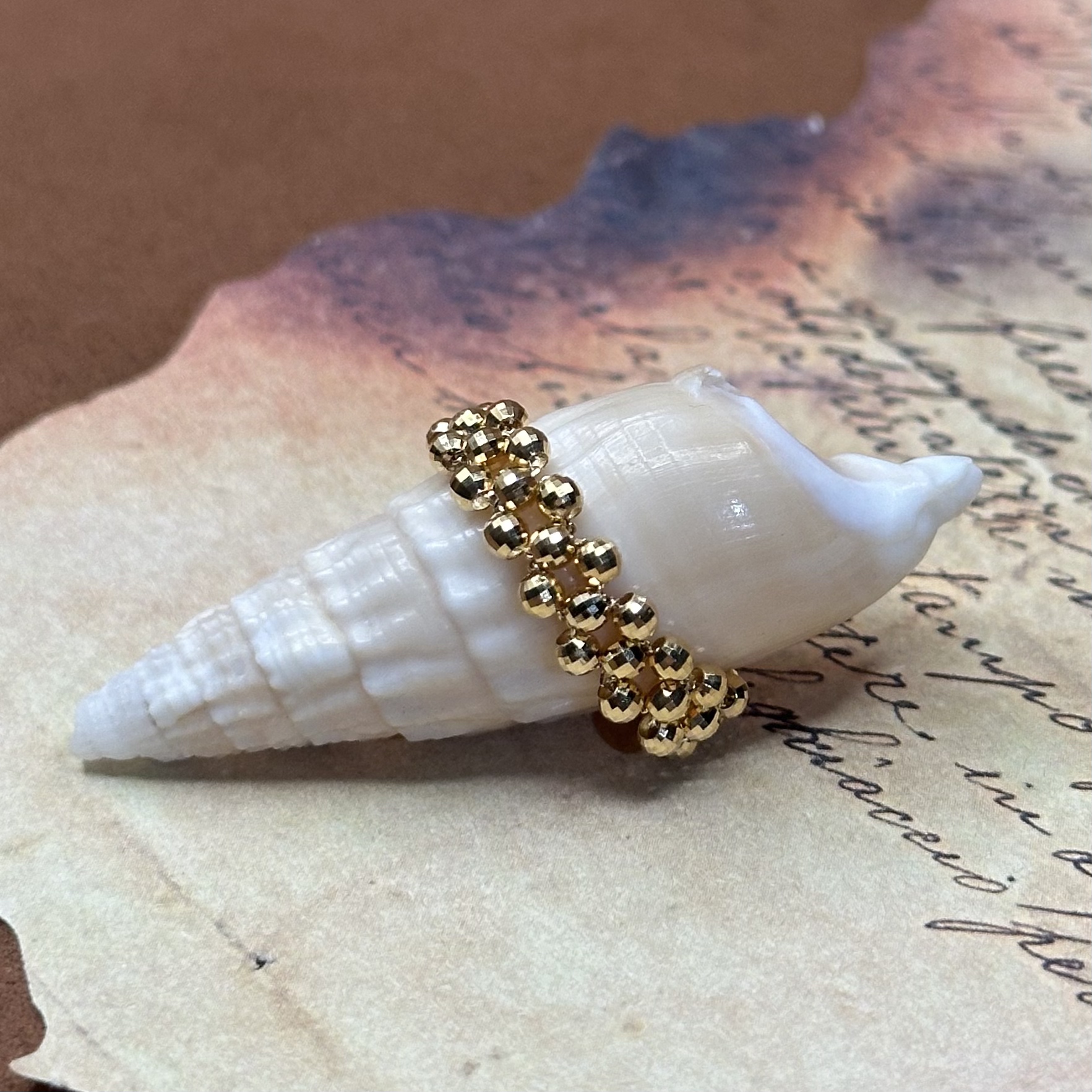 【子萱珠宝】18k金金焰戒指