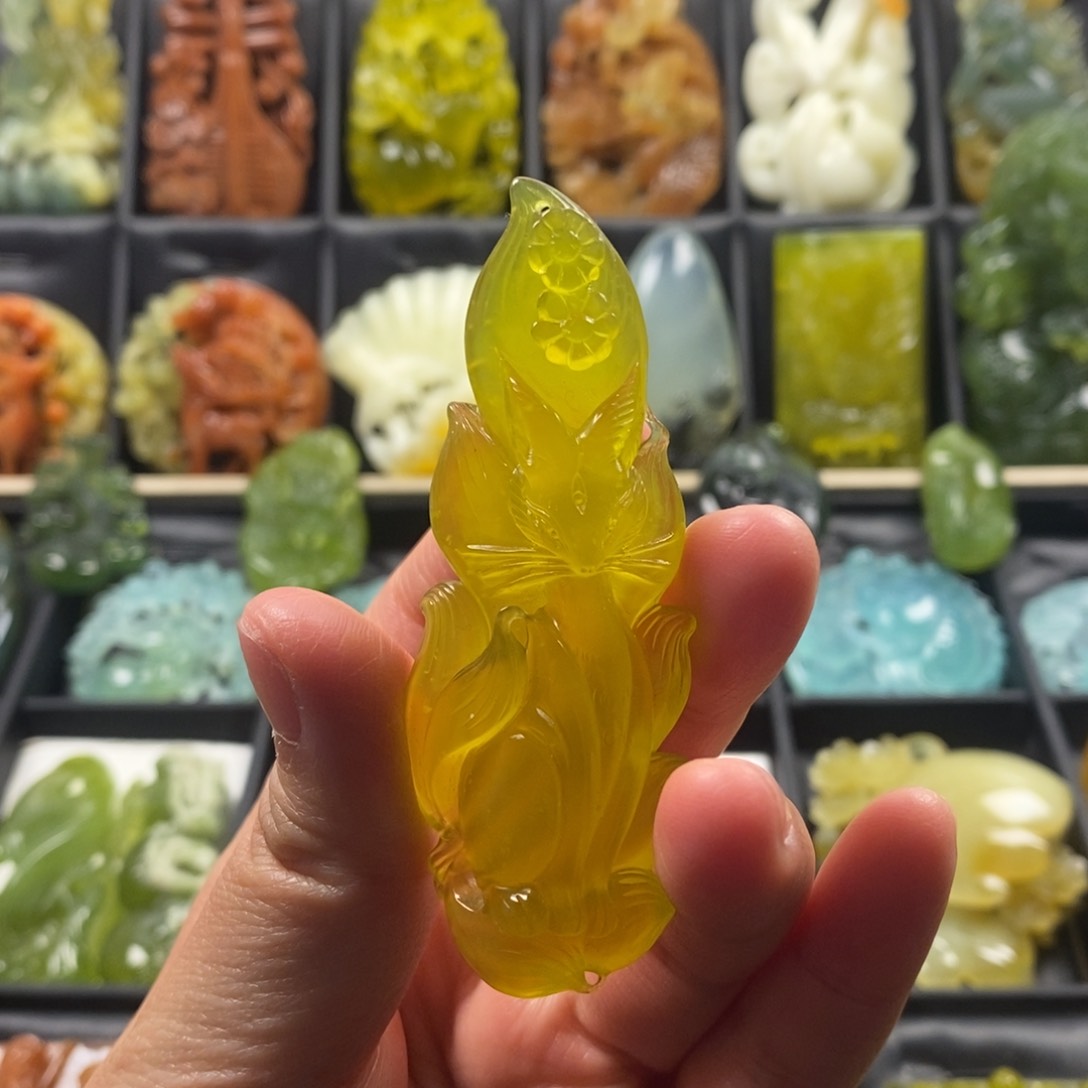 蛇纹石玉合金颈饰