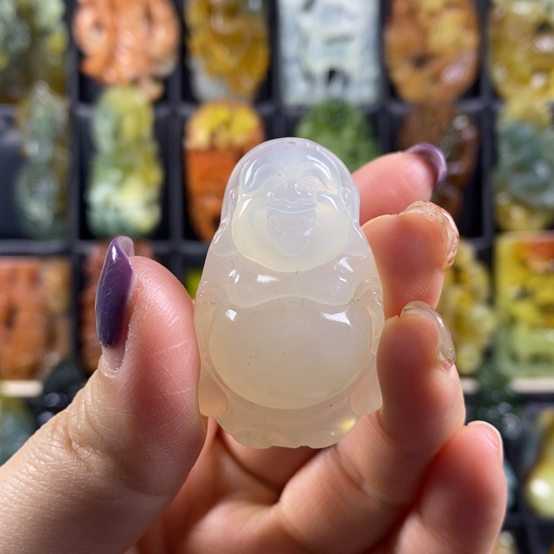 蛇纹石玉合金颈饰