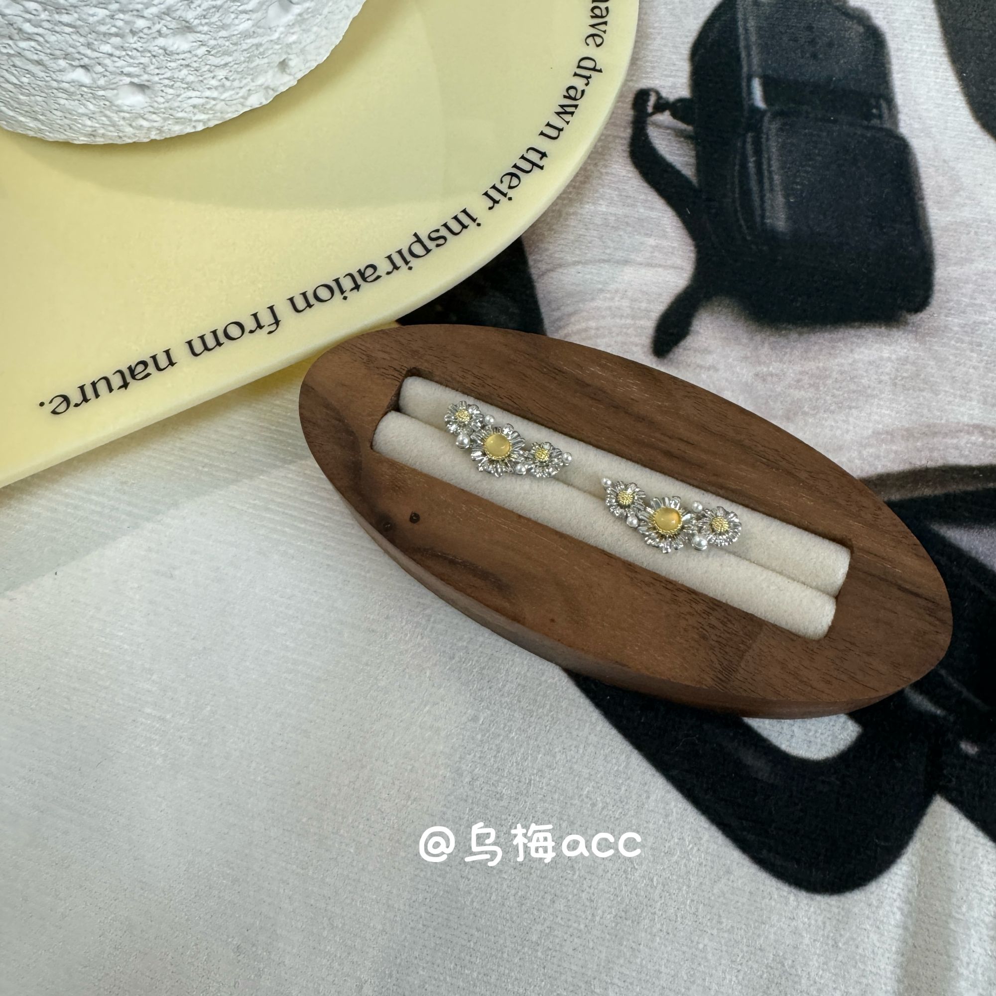 925银耳饰 小众设计钛钢花簇925耳钉