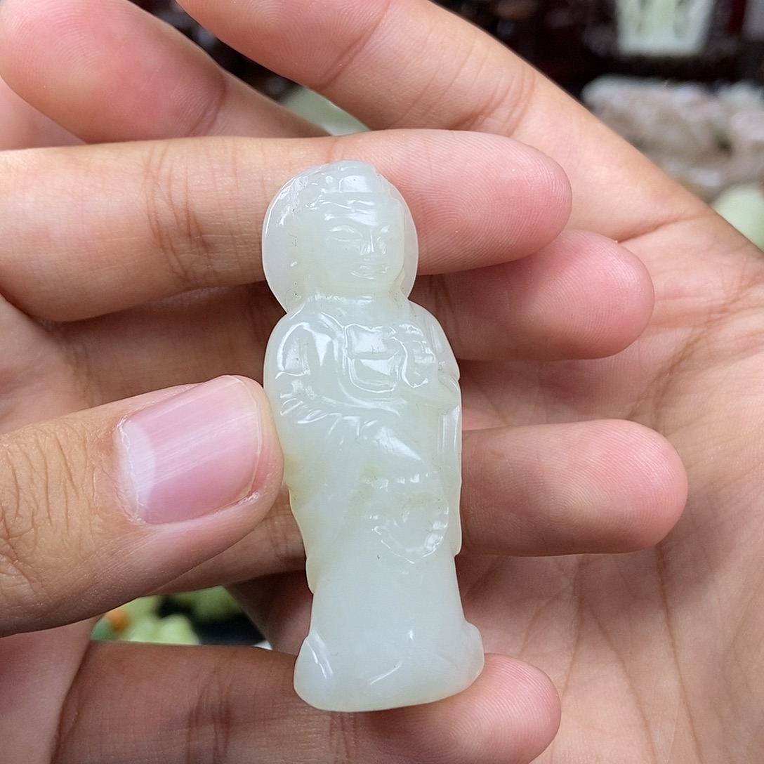 和田玉未镶嵌挂件