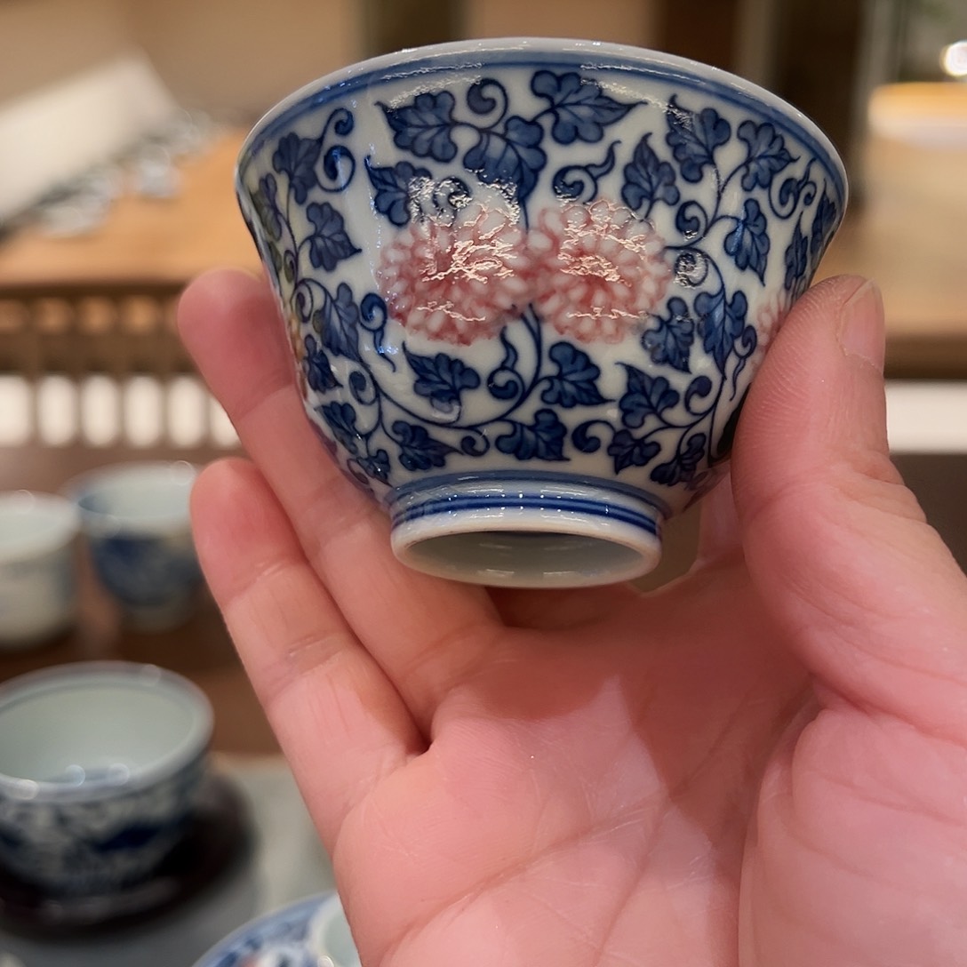 微瑕臻玉古坊原矿青花釉里红