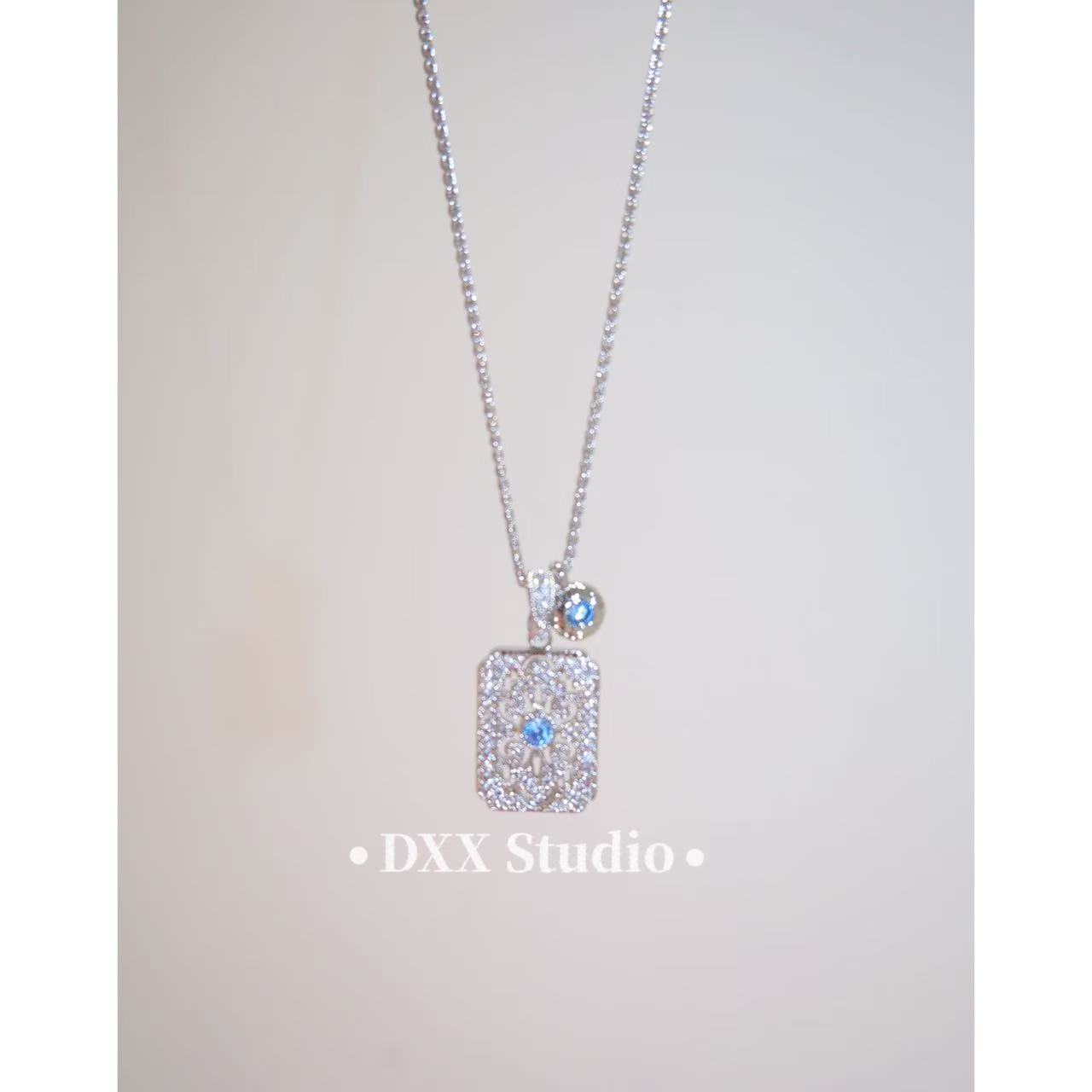 铜合金锆石项链 小众设计百搭ins项链48952