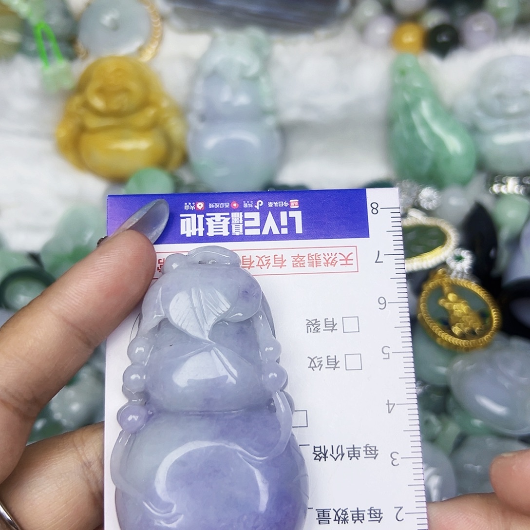 翡翠未镶嵌颈饰Qqq