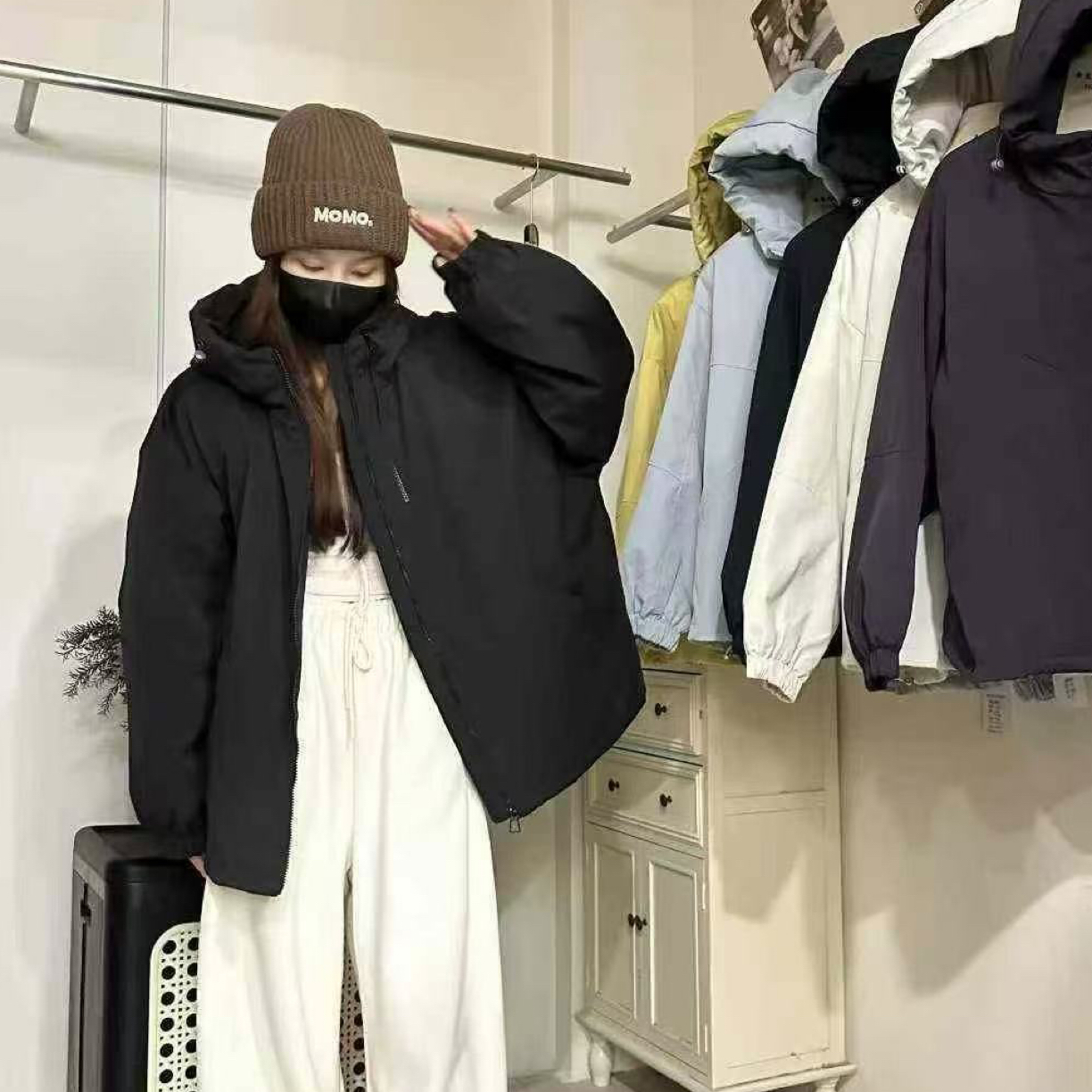 丹丹家冬季终级版加厚加棉软壳透气防风保暖冲锋棉衣90-175斤