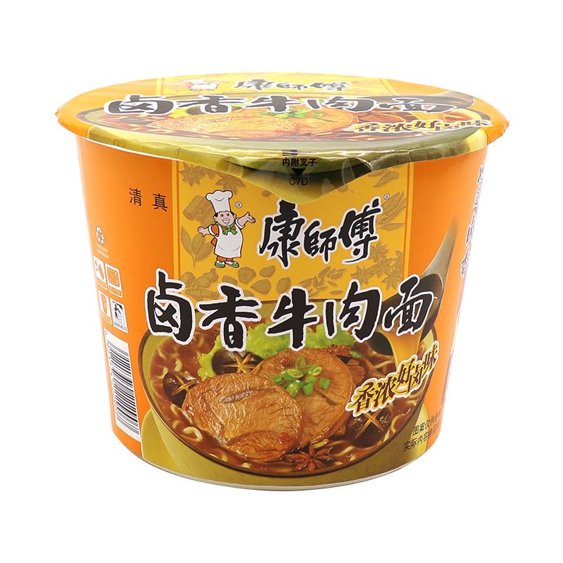 【武威同城】康师傅卤香牛肉面110克（桶）