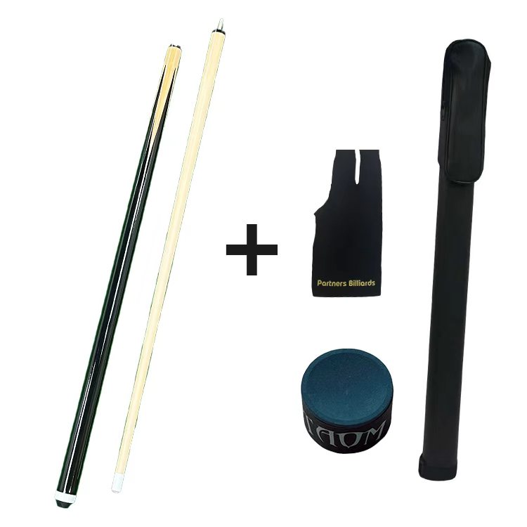 超值台球套装二分之一台球杆大头杆适合中式黑八美式九球TAOM巧克