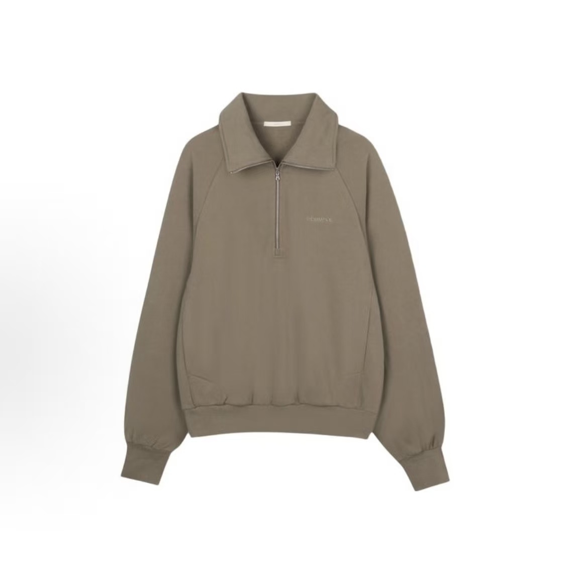 RESIMPLE宽松纯色半拉链连帽卫衣男女同款IPD4101472