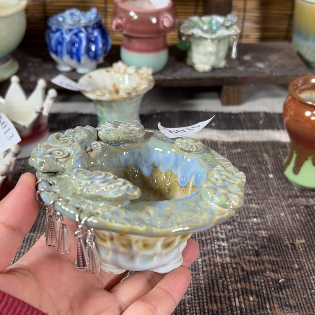 红陶崽**景德镇手工花盆