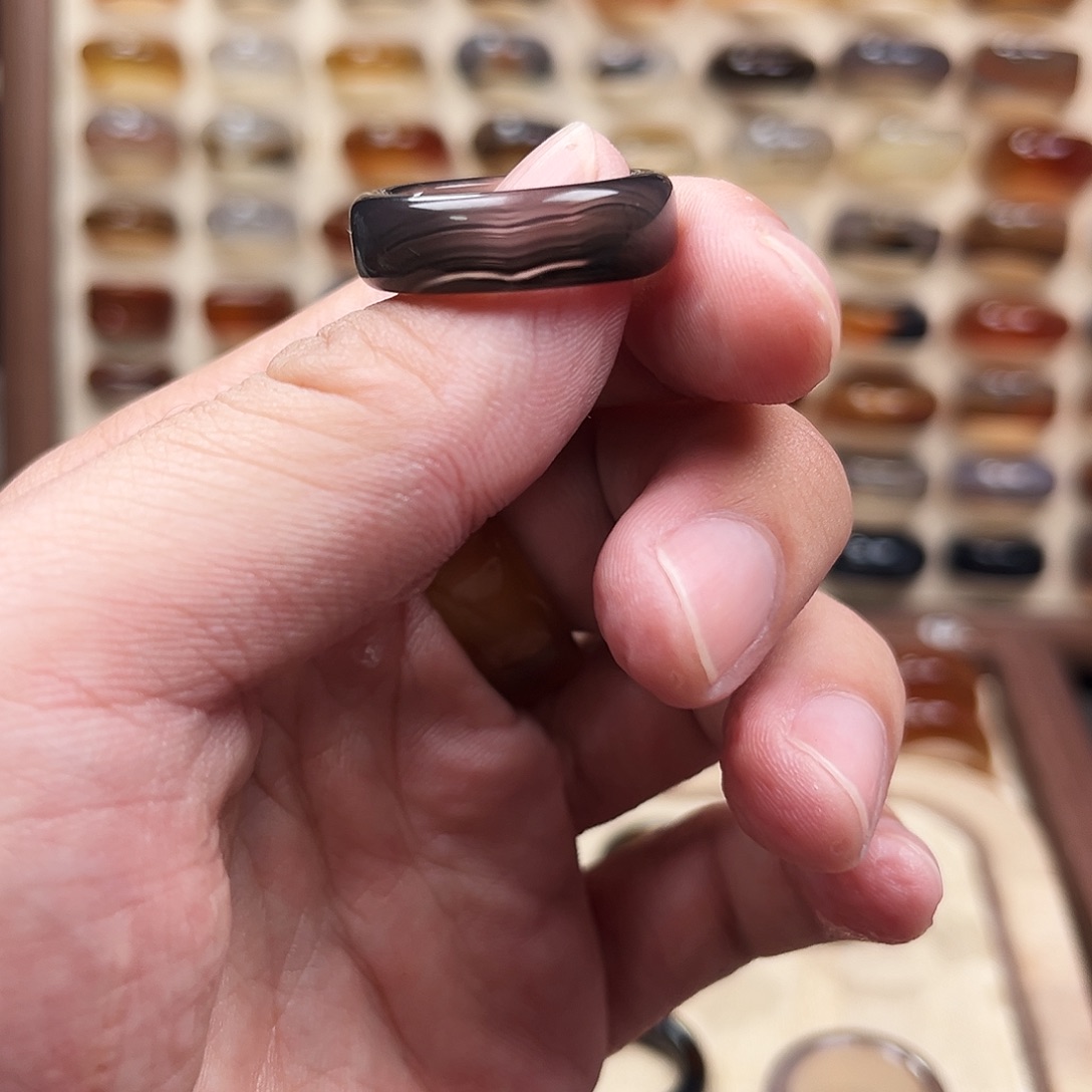 玛瑙/玉髓合金戒指1港18