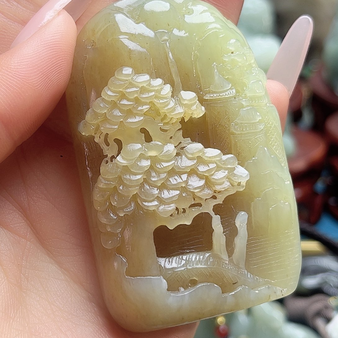 和田玉颈饰未镶嵌