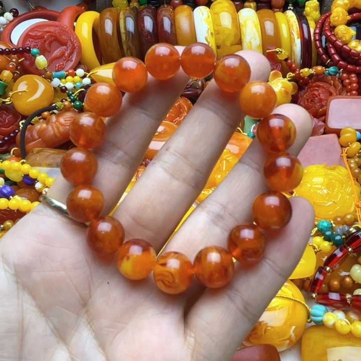 树脂制品24号红色手串