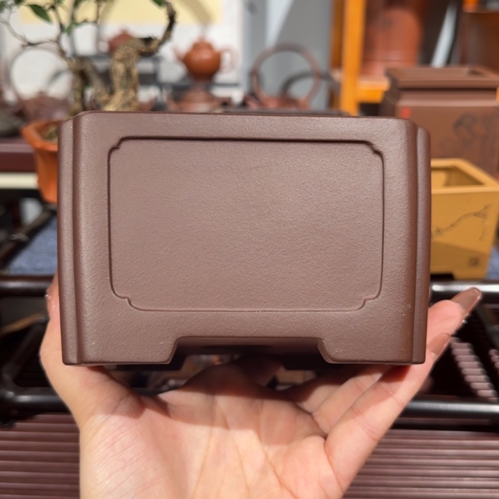 紫砂花盆口径11.5深度7