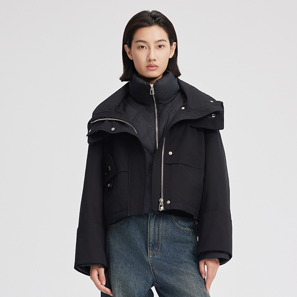 【女装优选WL】3COLOUR三彩女士时尚保暖派克服外套S24413214G00