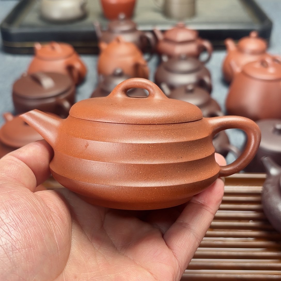 紫砂茶壶全手工步步高升