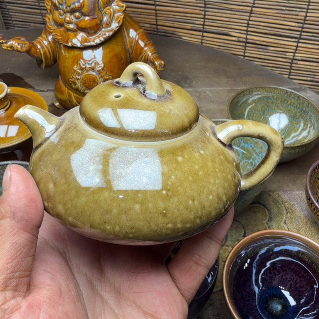 运***器茶盏建盏精品三有壶