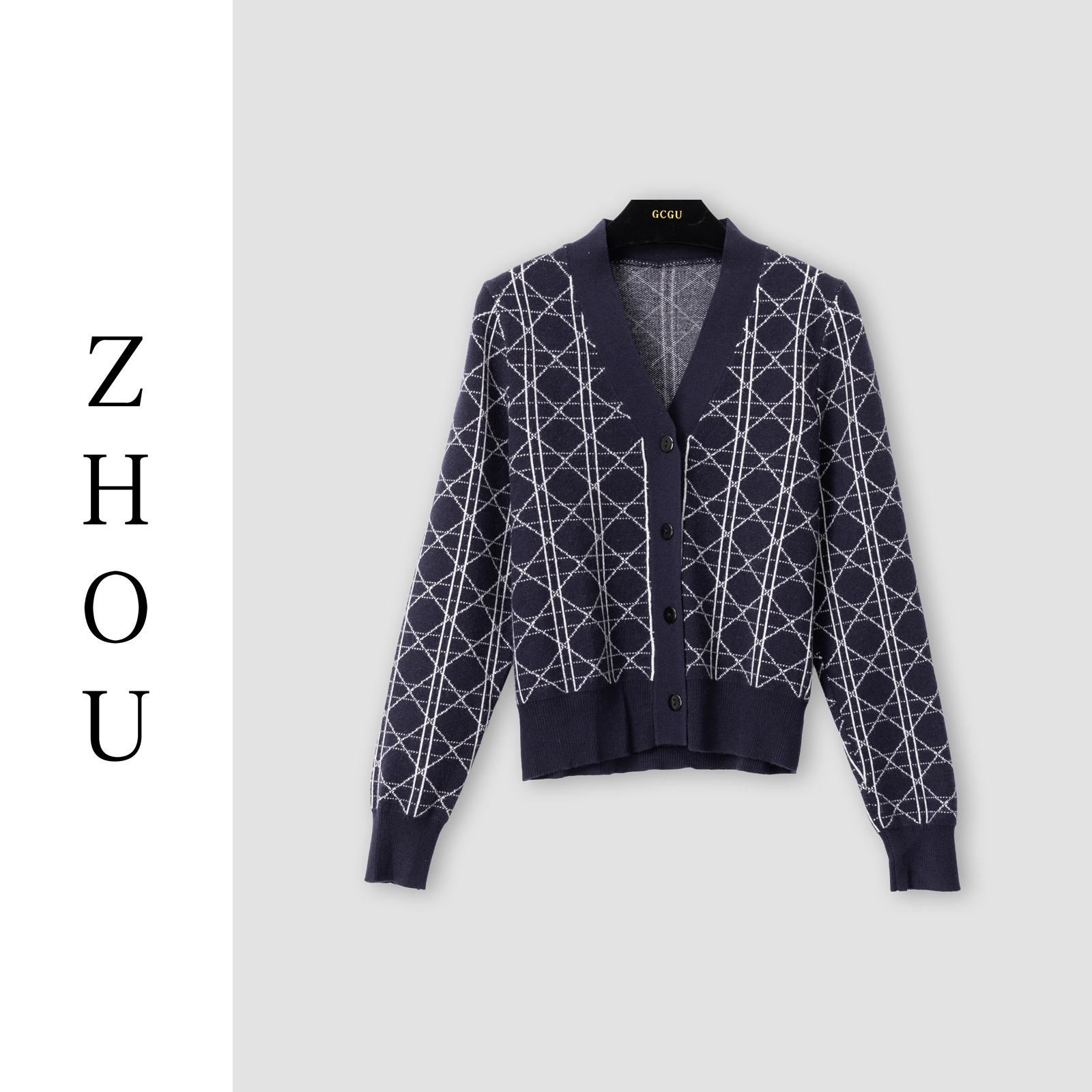 （周哥甄选）藏青色上衣-31214