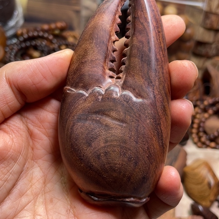 木海南黄花梨原谅手把件