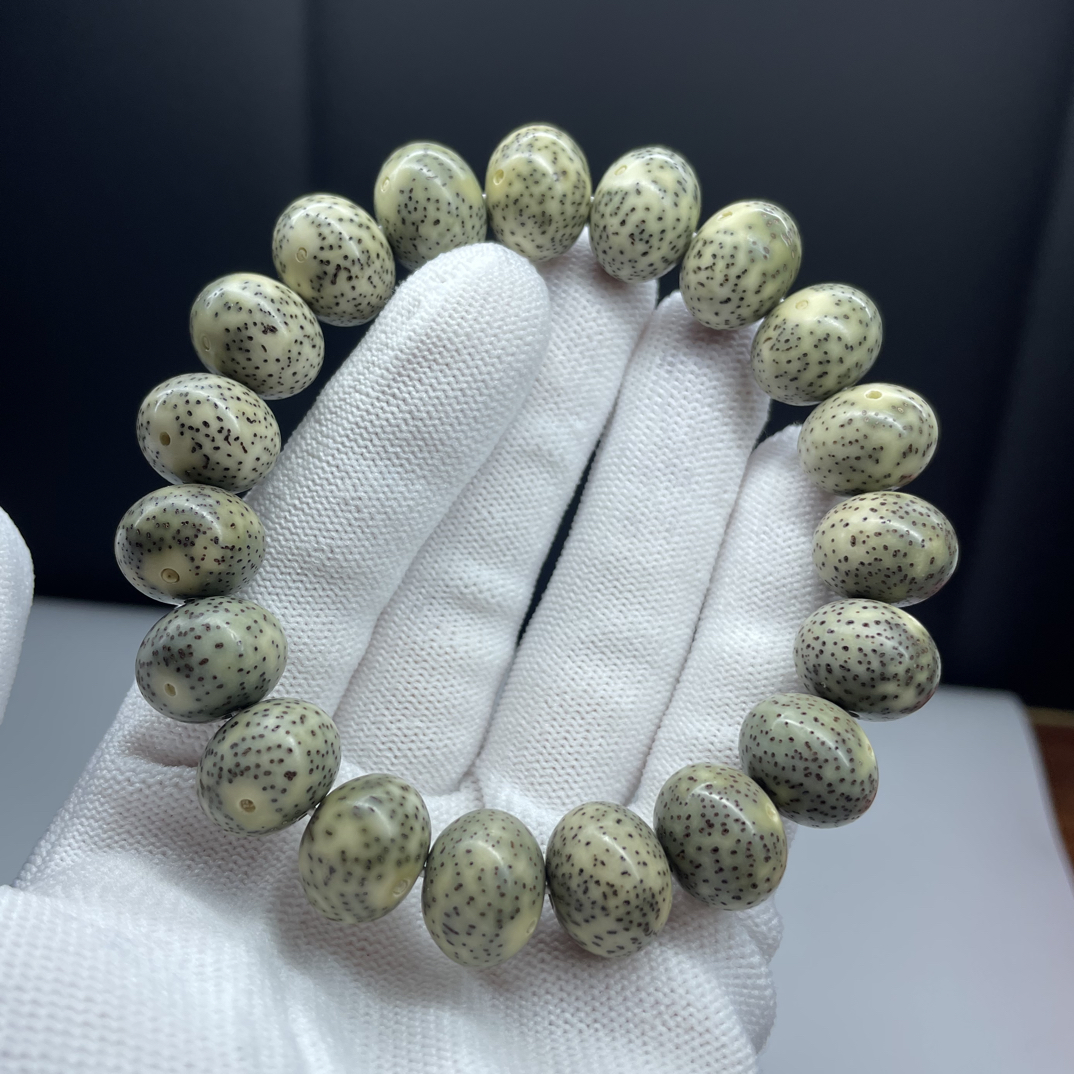 大尺寸星月菩提手串15x12玄月胖苹果珠高油高密均匀细星