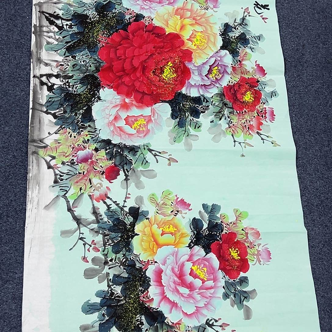 国画事事顺心如意万事如意万事如意