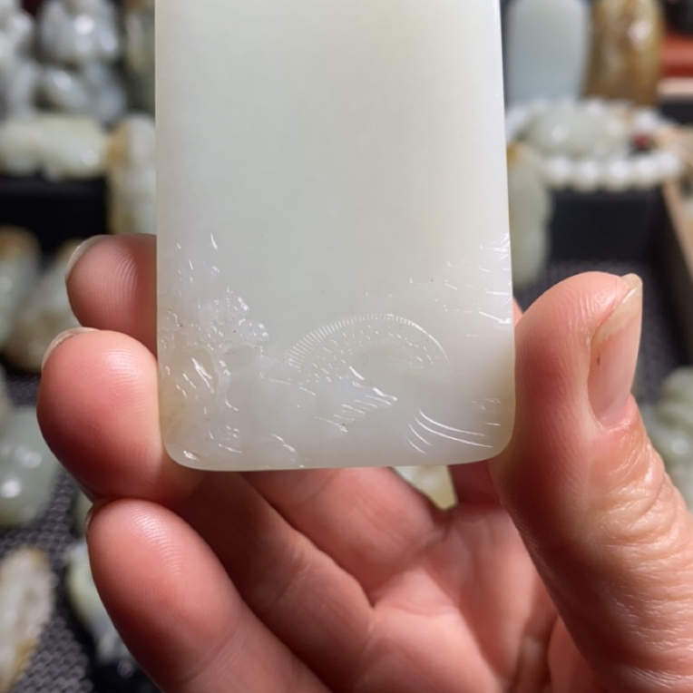和田玉大牌子细度很好新款牌型大47牌