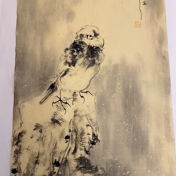 国画水墨丹青画卷作品