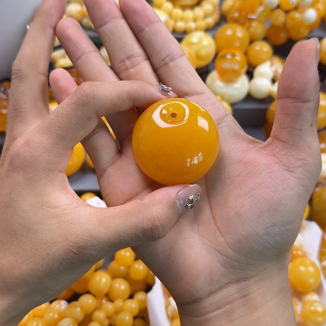 琥珀珠宝奇石未镶嵌公主扣