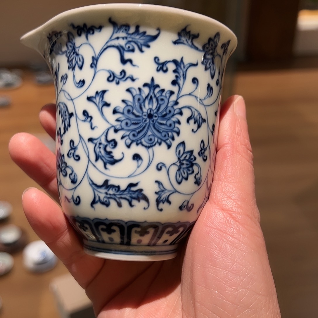 大**愚钟家窑柴窑缠枝宝相公道