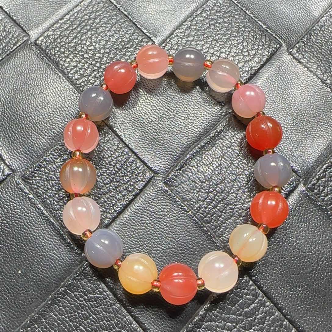 南红玛瑙未镶嵌手串10mm➕