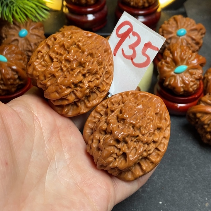 文玩核桃把件45官帽935