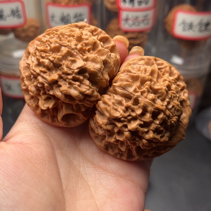 文玩核桃把件53大官帽