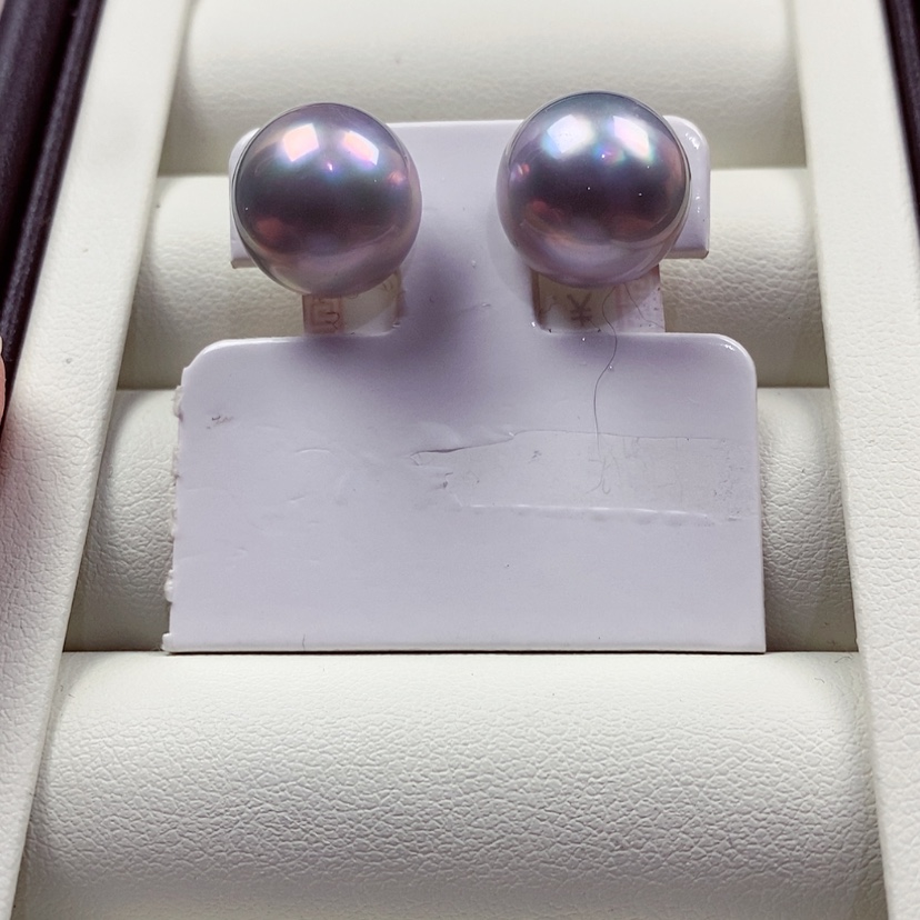 【闪购商品】拼合珍珠（马贝珠）耳饰18K金镶嵌