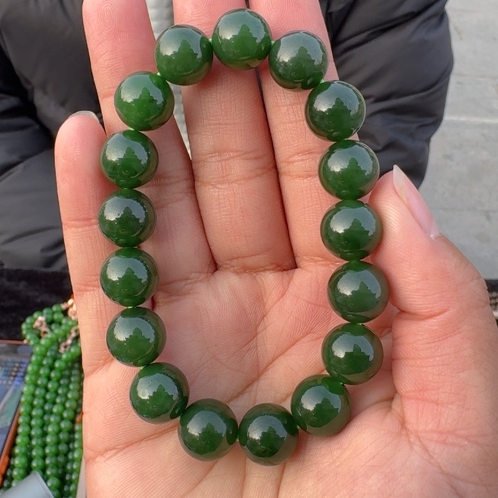 和田玉未镶嵌手串