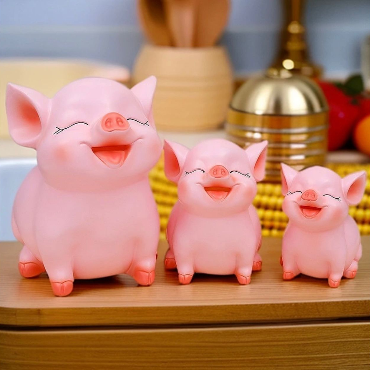 可爱猪大号存钱罐只进不出超大容量大人储蓄罐创意松弛感家居摆件