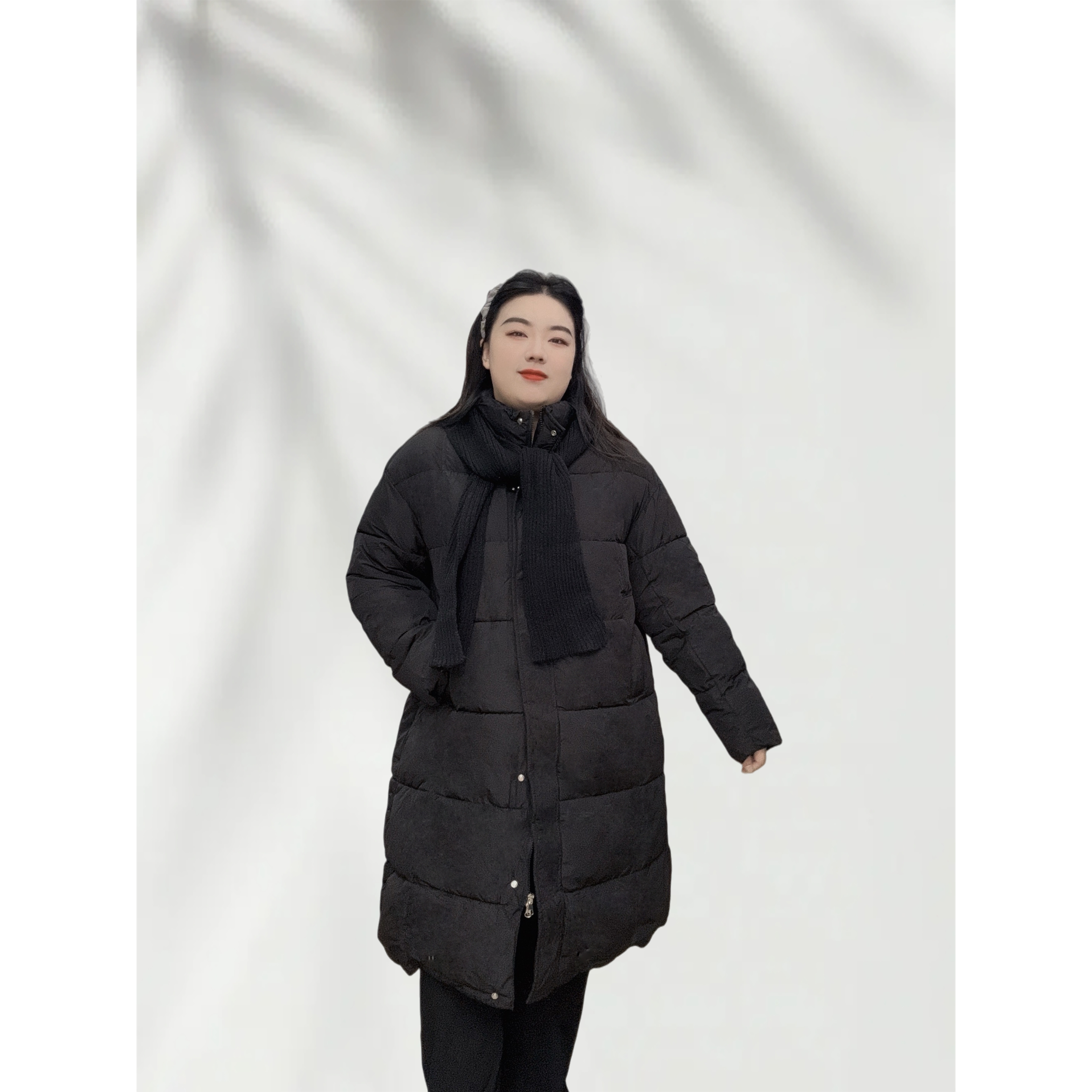 2025冬季新款大码时尚舒适加厚保暖棉服女（8818）