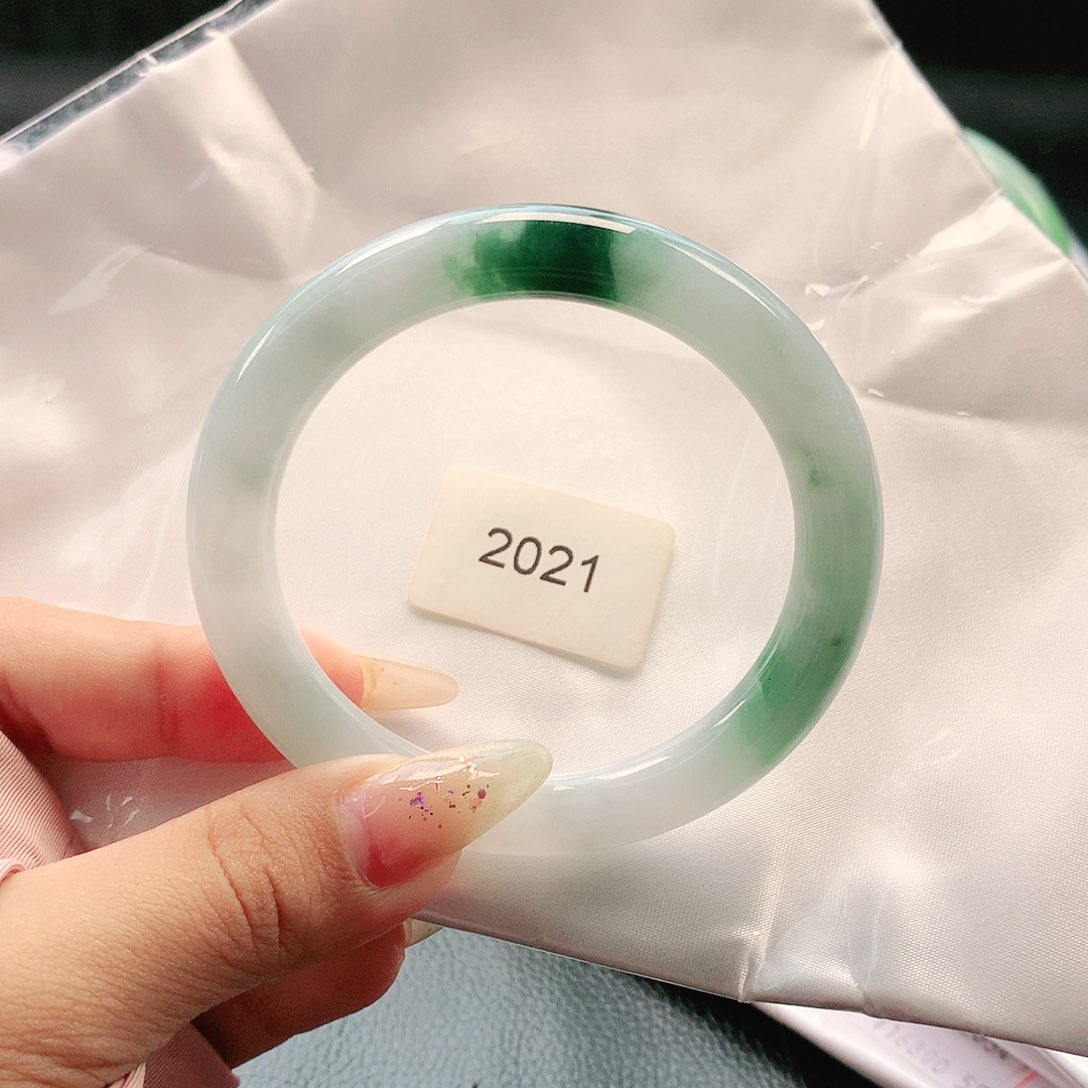 未镶嵌手镯翡翠56 天然缅甸a货翡翠2021