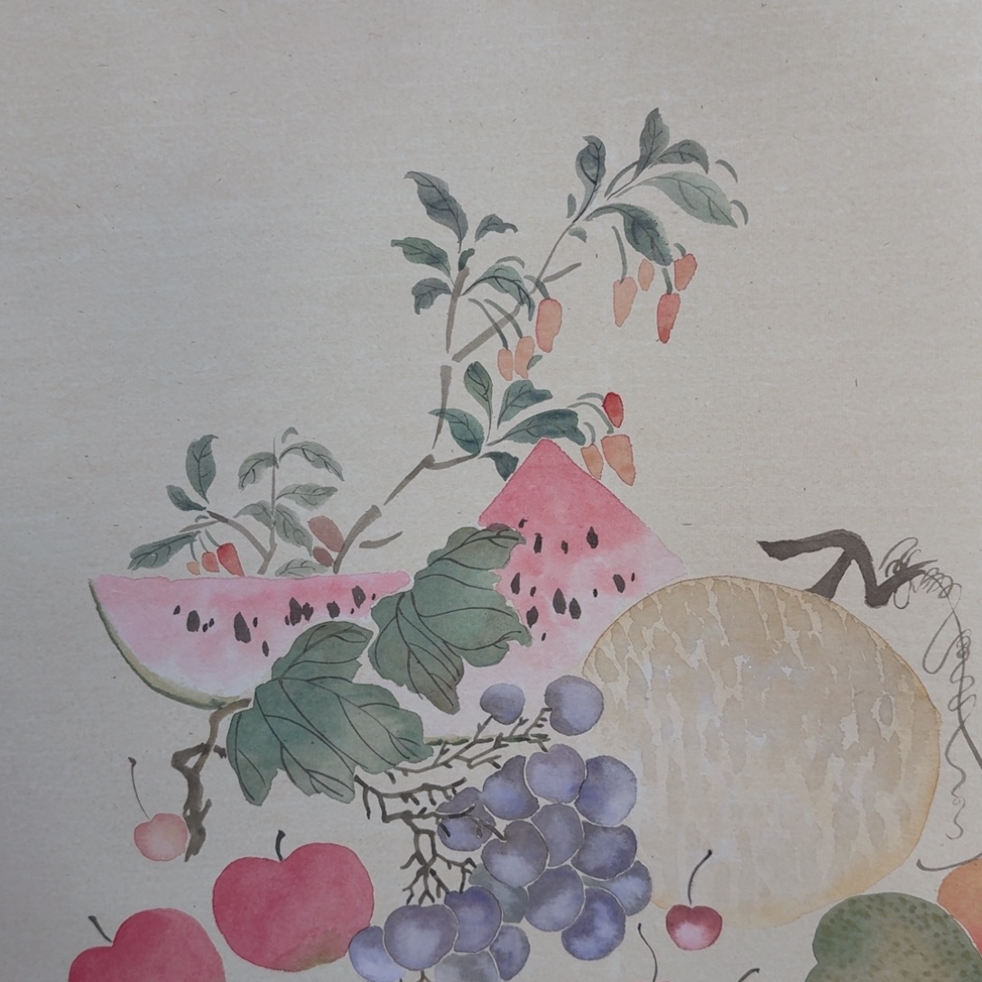 国画纯手绘山水花鸟作品