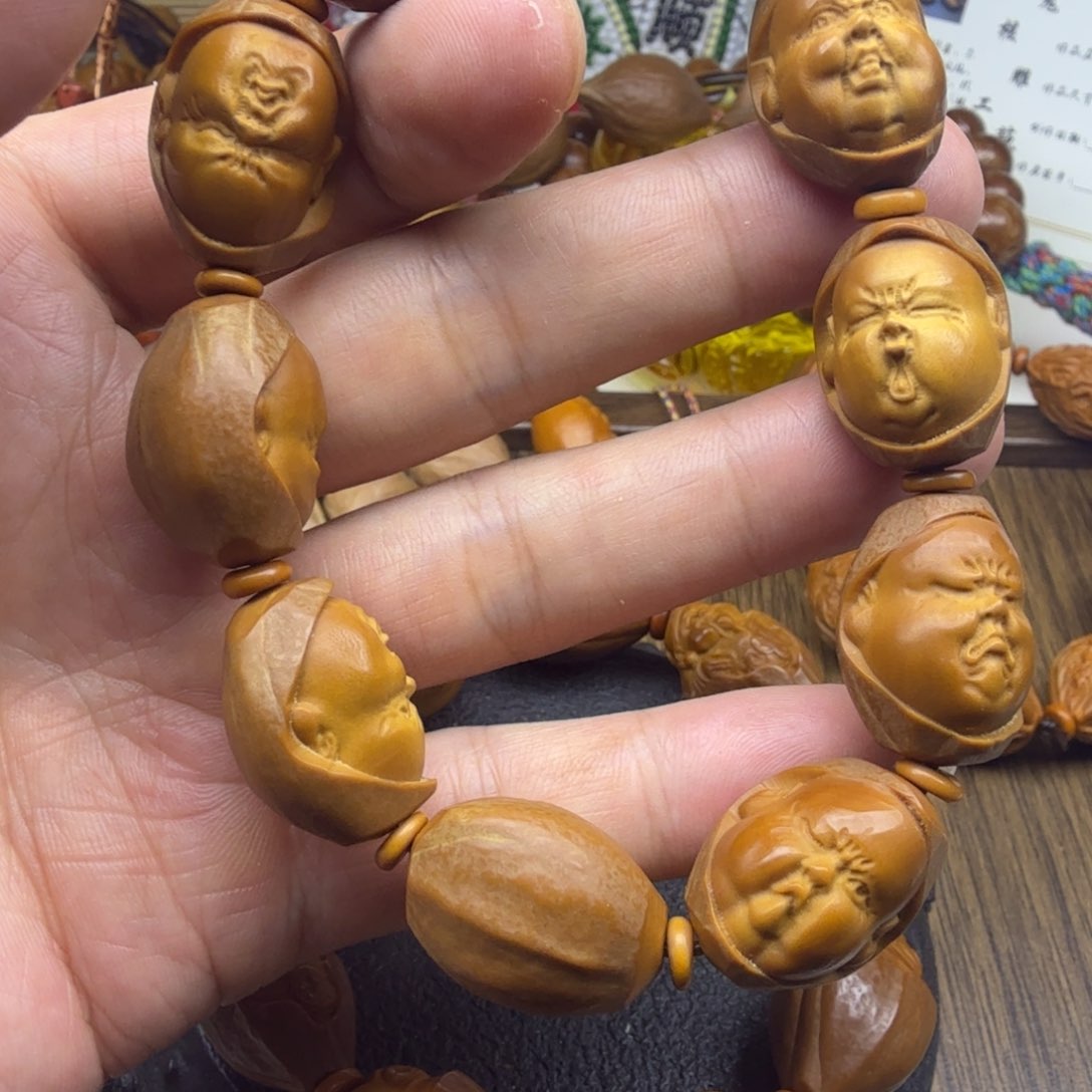 橄榄核手串/手链橄榄核雕刻Q
