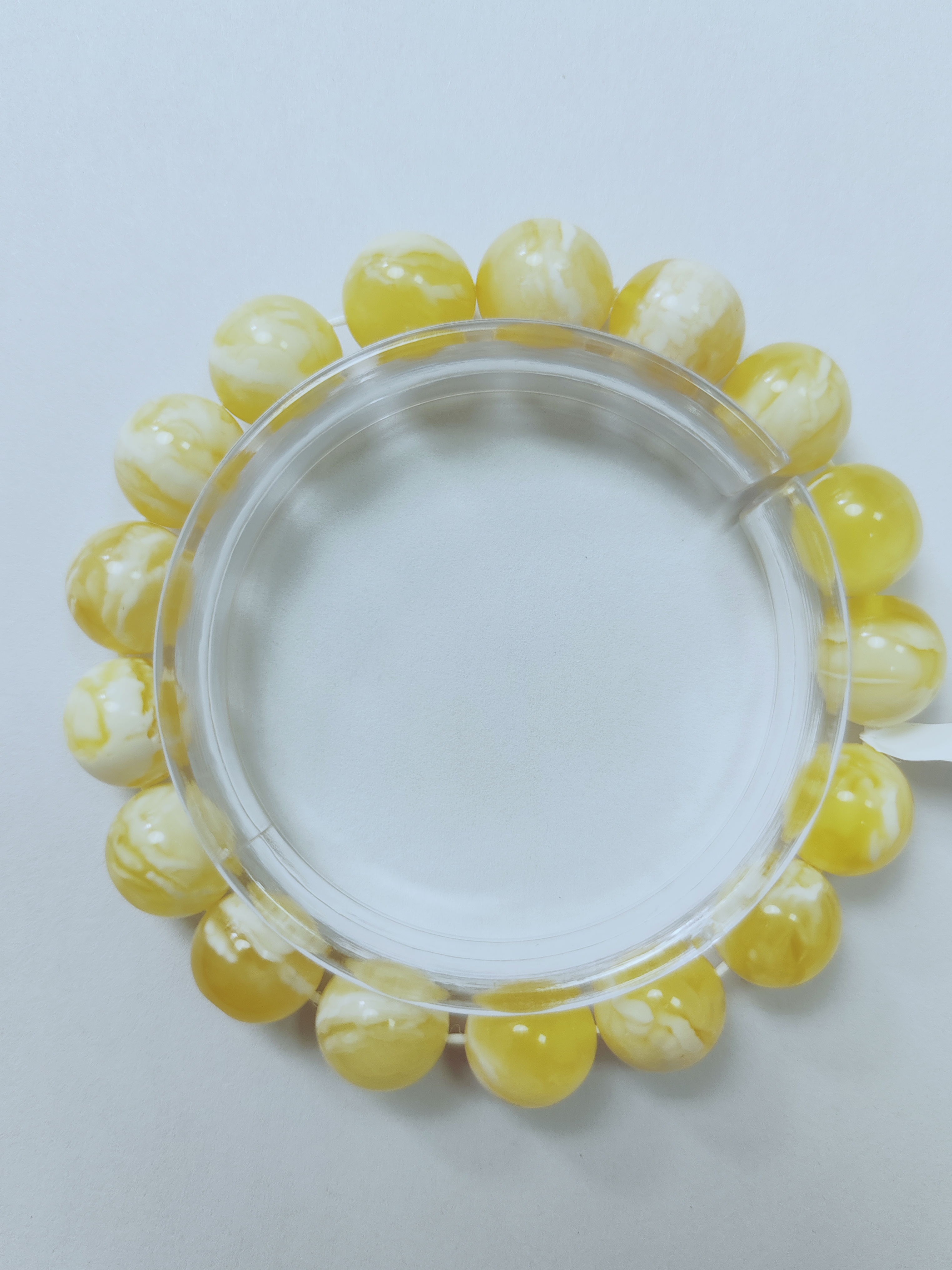 12m金虎皮妖花蜜蜡手串，16.68g