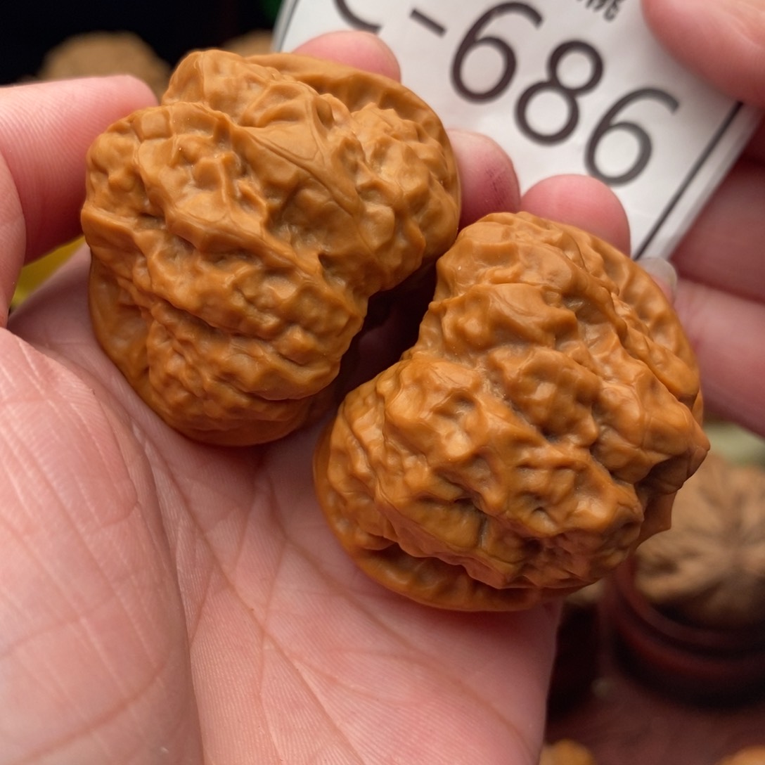 文玩核桃把件开背蛙41