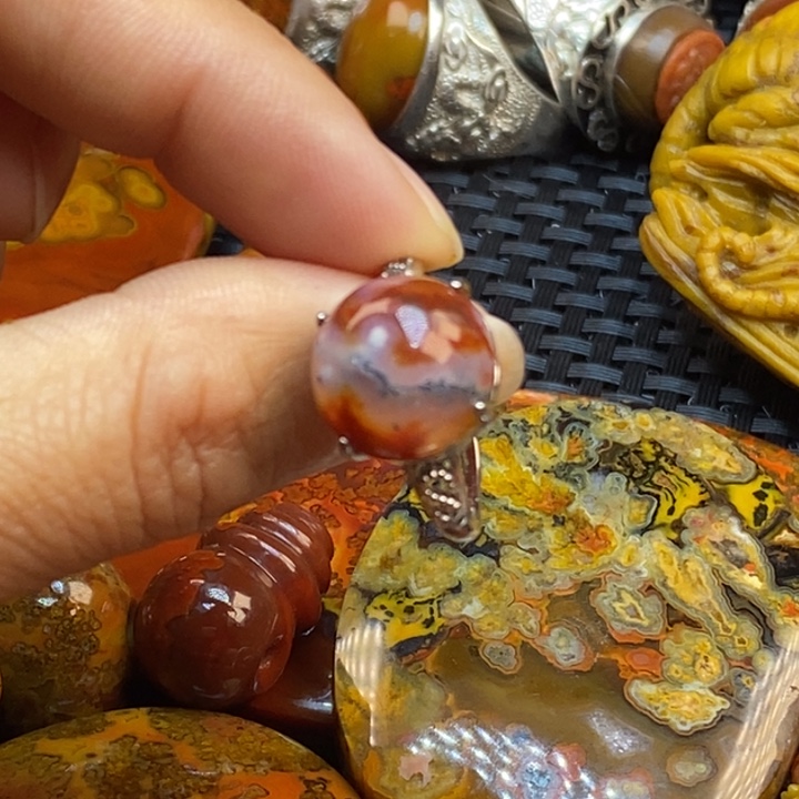 玛瑙/玉髓戒指合金