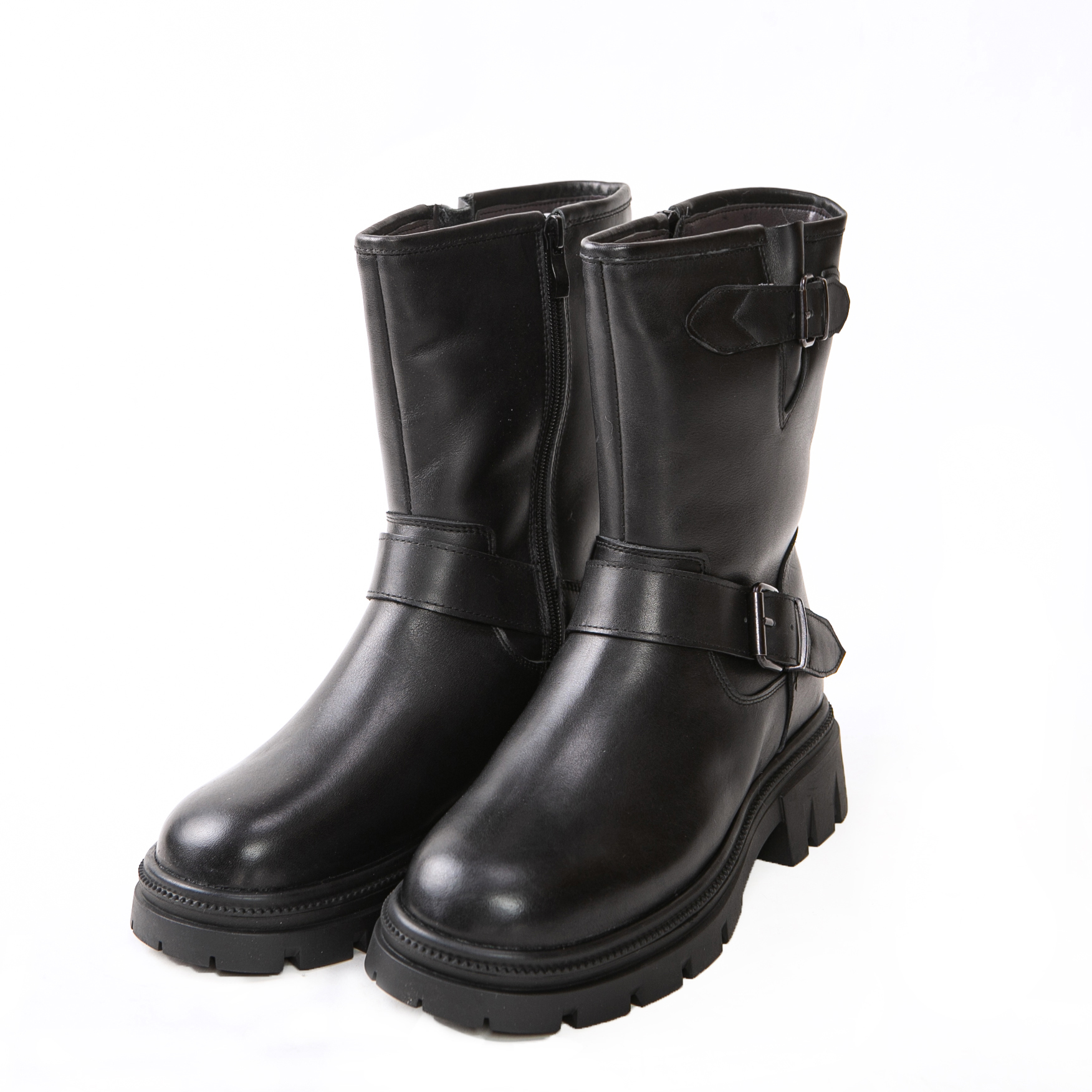 25898中筒女士中筒雪地靴保暖度高防滑效果好侧拉链好冬季