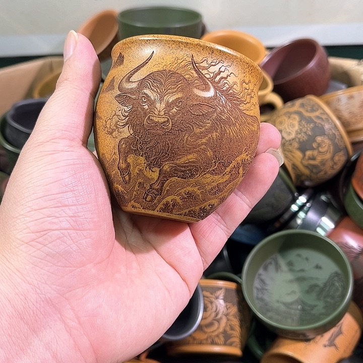 茶杯紫砂全手工紫砂主人杯