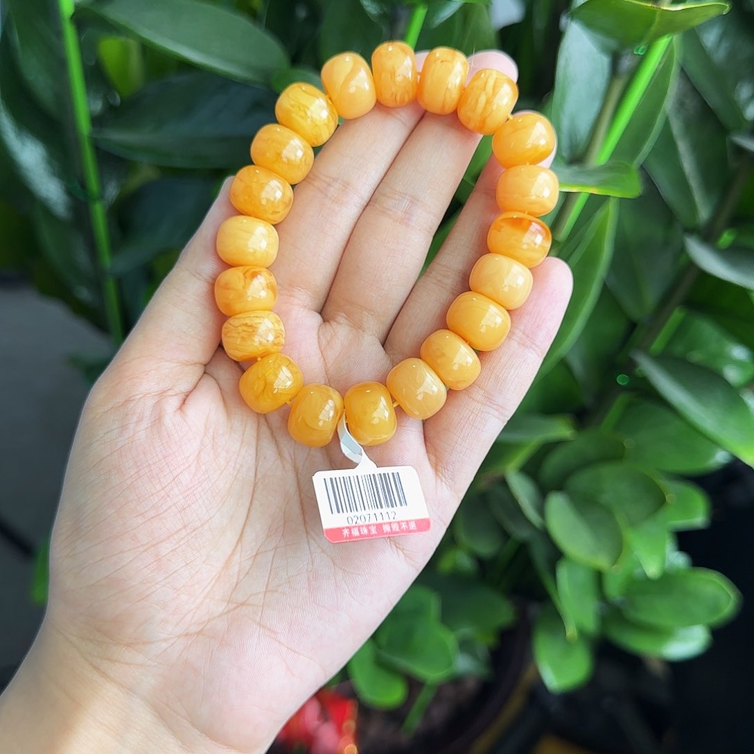 琥珀颈饰未镶嵌手串13m