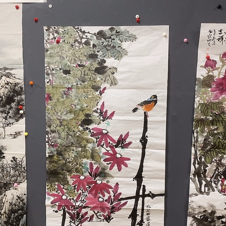 国画王华记68.138手绘画芯