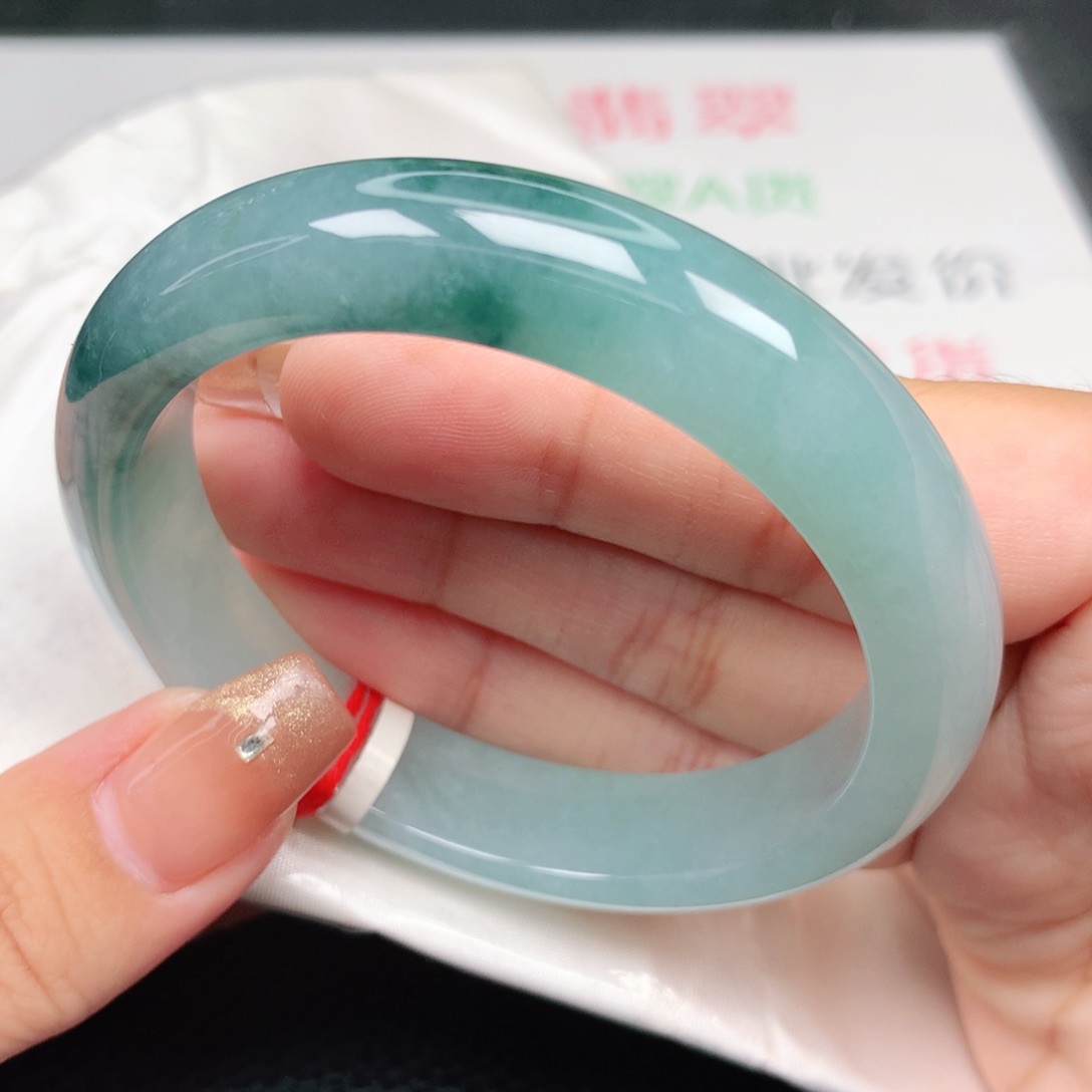 未镶嵌手镯翡翠58正圈